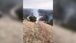 Near Krasnoyarsk, a tour guide caused a natural disaster