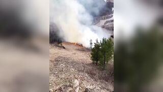 Near Krasnoyarsk, a tour guide caused a natural disaster