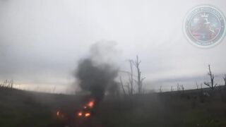 Boom: Engulfed Russian Quad Biker Wails and Screams