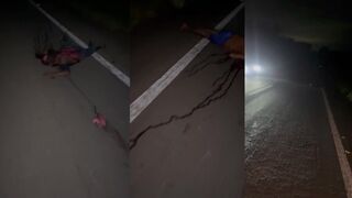 Man turn a gore scene in brazil