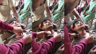 An Indian man was cut by his wife in his sleep
