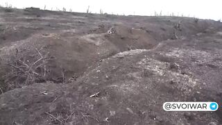 Cooperation Ukrainian Drone  with a russian soldier.