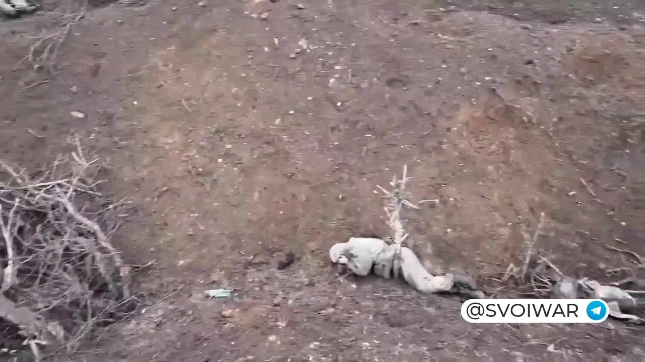 Cooperation Ukrainian Drone  with a russian soldier.