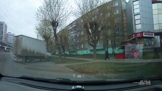 Motorcyclist Dies Instantly After Smashing Full Speed Into Car in Russia