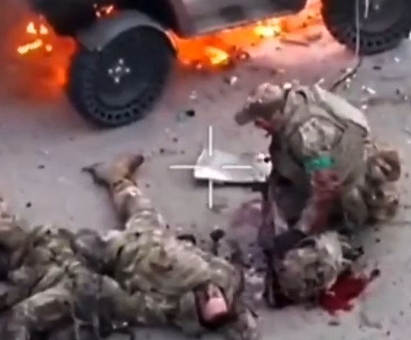 Drone strike during UA evacuation