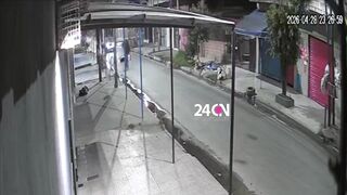 48-YEAR-OLD CITY POLICEMAN SHOT 18 TIMES TO KILL A GIRL WITH A STOLEN MOTORCYCLE