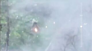 Ukrainian ambushed by 2 drones.