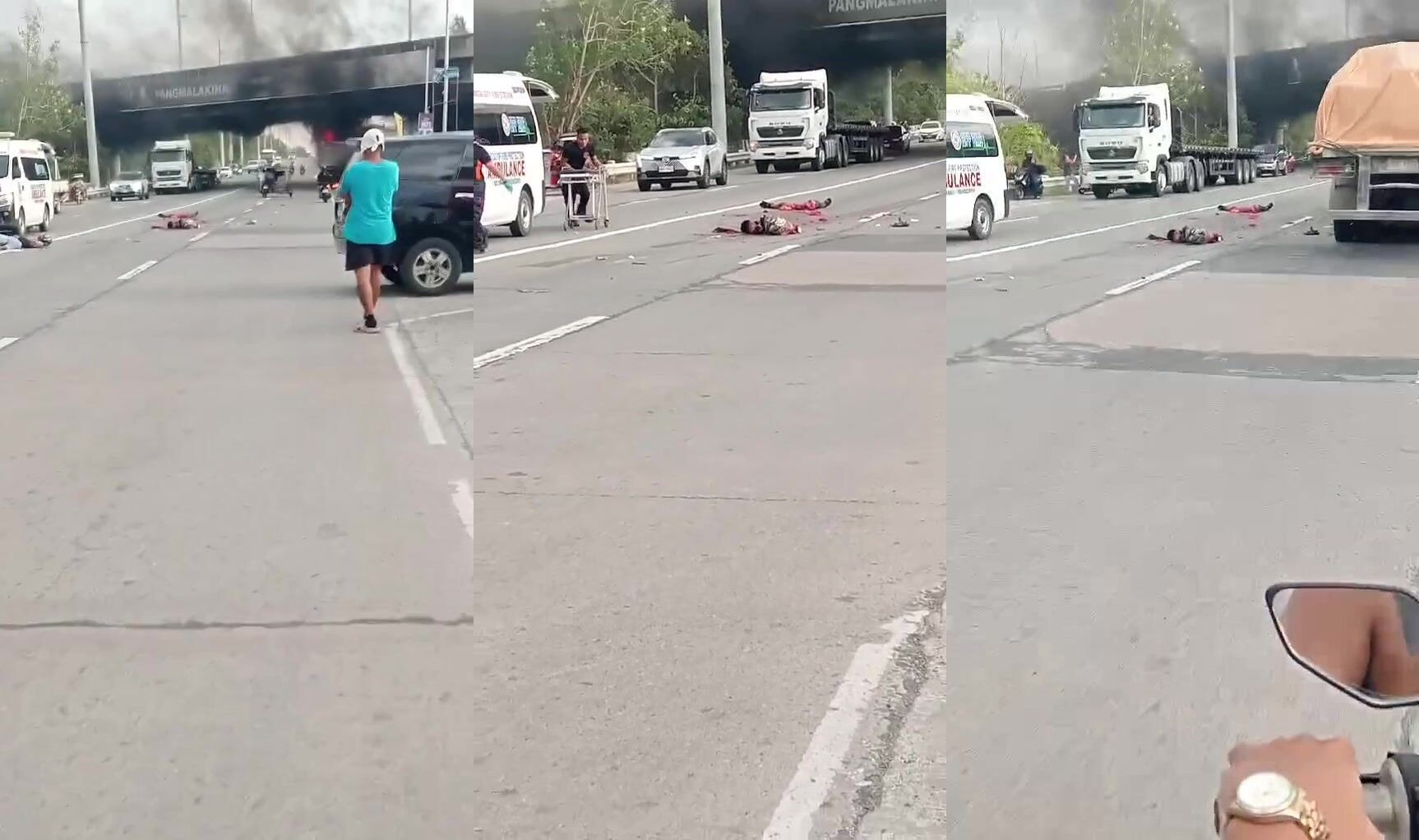 At least he was wearing his helmet