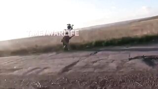 The moment a UA drone hit a group of Orcs