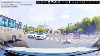 Helmetless Woman Seriously Injured In Fender Bender