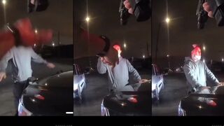 A cop shoots a suspect for not putting his hands on the hood