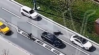 Reckless driving in Moscow