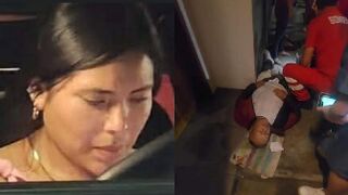 Security Guard Sitting On The Street Gets Struck By Female Mercedes Driver In Peru
