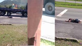 old lady victim  of accident