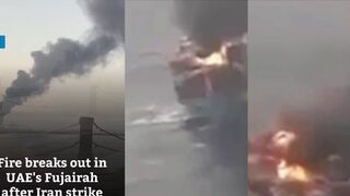 UAE reports large fire at oil port