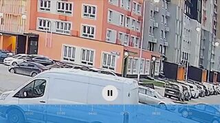 Girl falls out of window in Balashikha