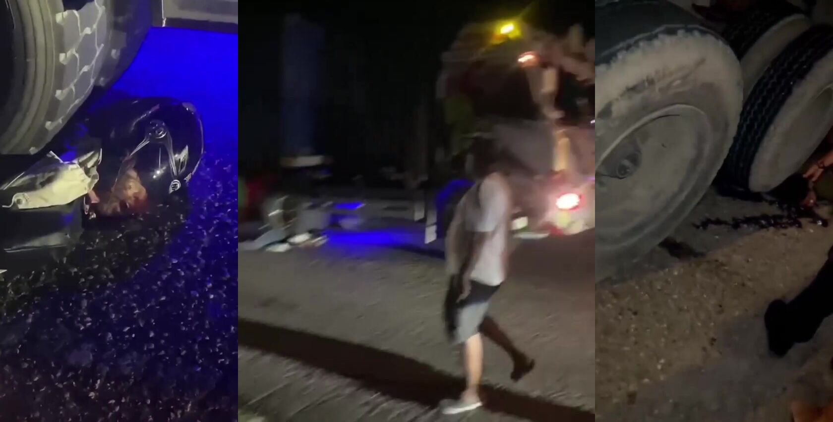 2 men crushed by big rig