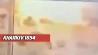 Missile hits Ukrainian homes.