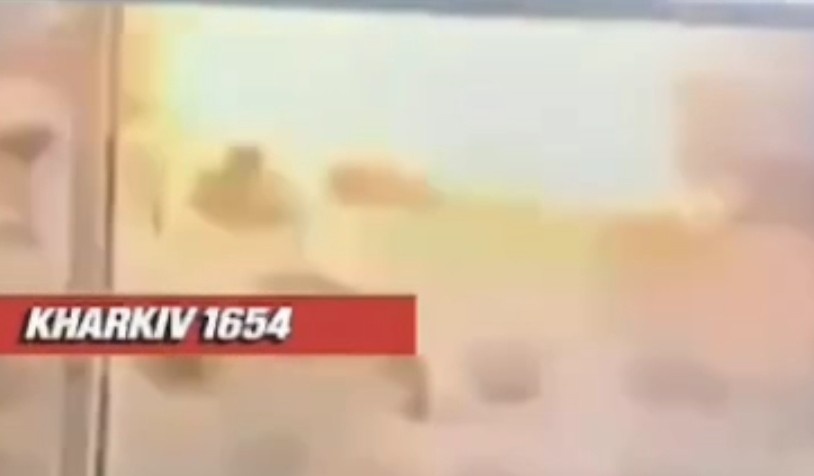 Missile hits Ukrainian homes.