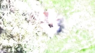 Drone mangles Ukrat leg.