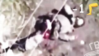 Drone mangles Ukrat leg.