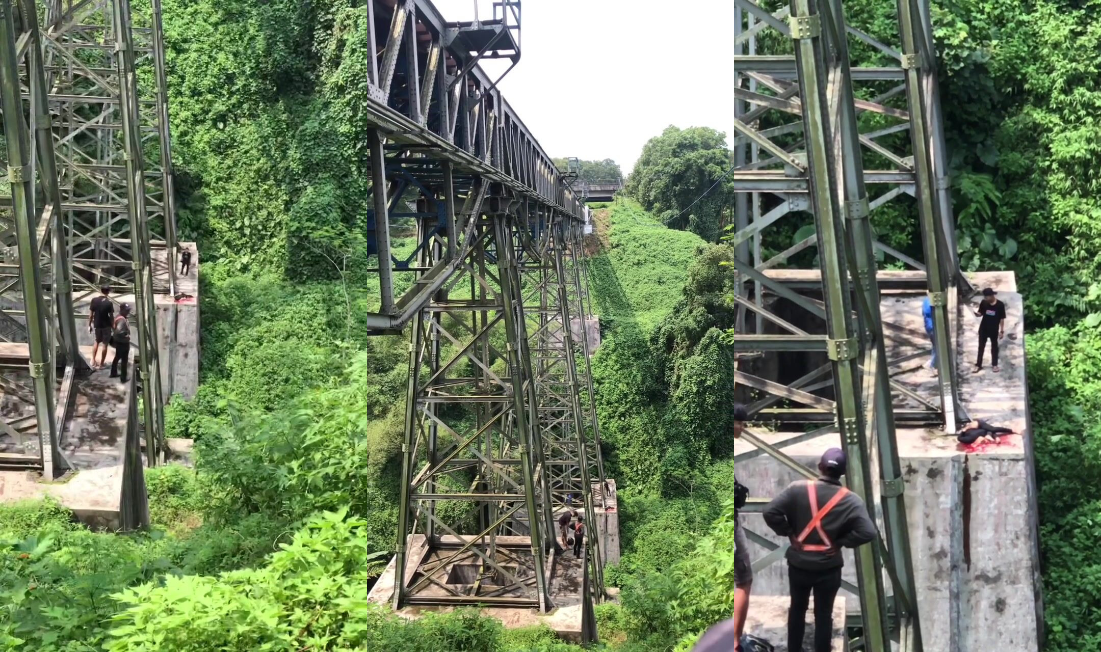 Jumped from bridge