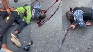 Police officer collides with motorists