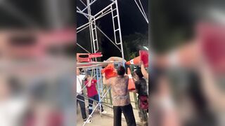 Death after electrocution and fall
