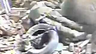 Fun at war - a drone on the back of an Orc who pretended to be dead