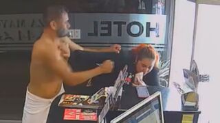 Female Hotel Employee Savagely Attacked By Naked Brut