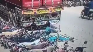 Two Workers Lying Under The Truck Crushed To Death