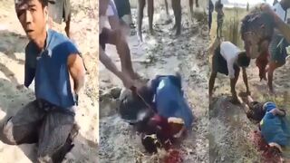 Myanmar Peasant Savagely Beaten and Beheaded