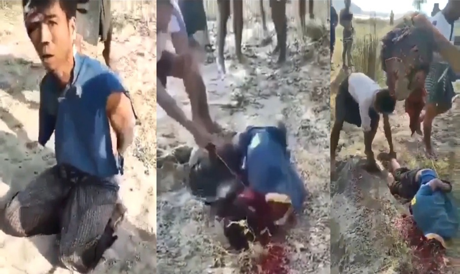 Myanmar Peasant Savagely Beaten and Beheaded