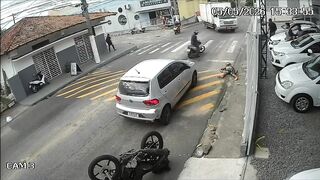 You Won't Believe How High This Biker Flew After Crashing