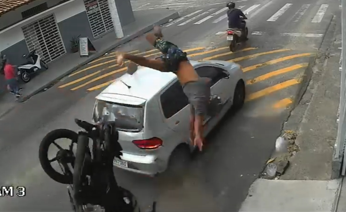 You Won't Believe How High This Biker Flew After Crashing