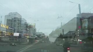 Fatal motorcycle accident in Kirov (2 videos)