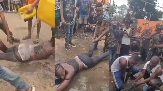 Woman Flogged With Ropes By Soldiers And Villagers In Congo