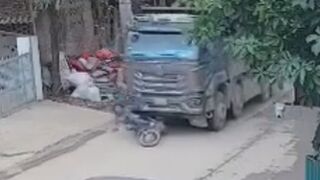 Moped Rider Fatally Injured After Falling Under The Truck
