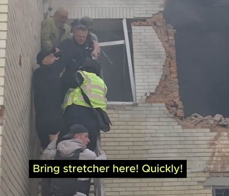 Russian drone attacks on civilian infrastructure in Sumy (subtitles)