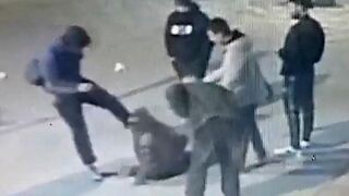 In Yekaterinburg, a group of drunk men brutally beat a student