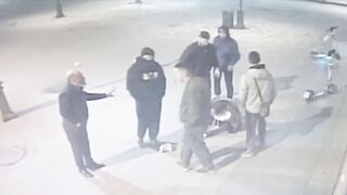 In Yekaterinburg, a group of drunk men brutally beat a student