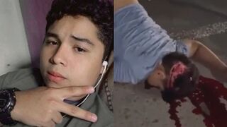 Bus Kills A Young Motorcyclist In Guatemala