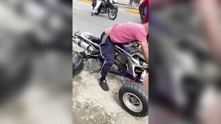 Instant Death: Man Crashes ATV Head-On Into Concrete Post