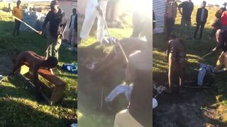 Naked Thief Punished By Locals