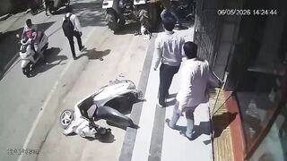 CCTV Horror: Out-of-Control Tractor Massacres Scooter in Broad Daylight