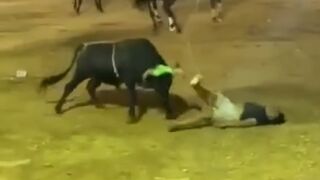 Drunk Idiot Taunts Bull and Pays With His Life in Maxcanú