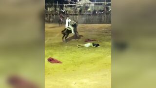 Drunk Idiot Taunts Bull and Pays With His Life in Maxcanú