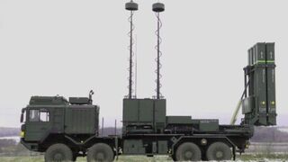 German Iris-T air defense destroyed.