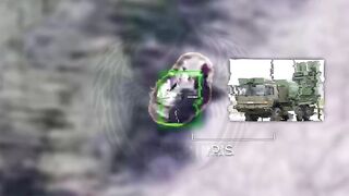 German Iris-T air defense destroyed.