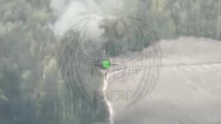 German Iris-T air defense destroyed.